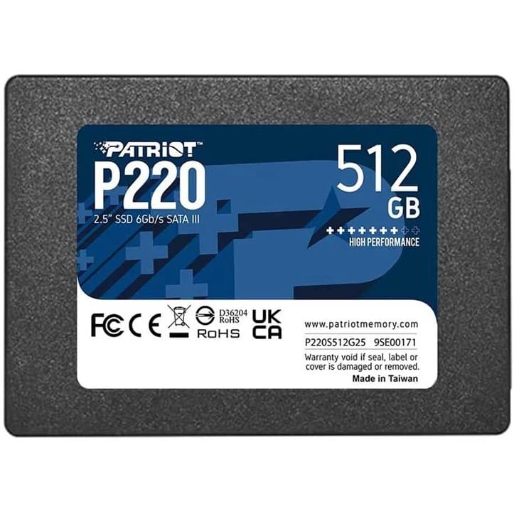 حافظه ssd اینترنال پتریوت مدل P220 ظرفیت 512 گیگابایت